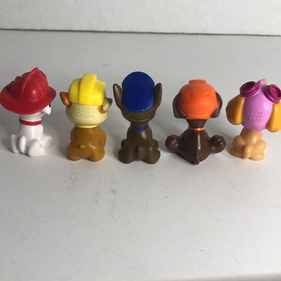Lot of 5 Paw Patrol Mini Figures 2” tall Toys Cake Toppers - Picture 2 of 3